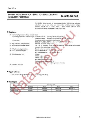 S-8244AAAFN-CEAT2G datasheet  